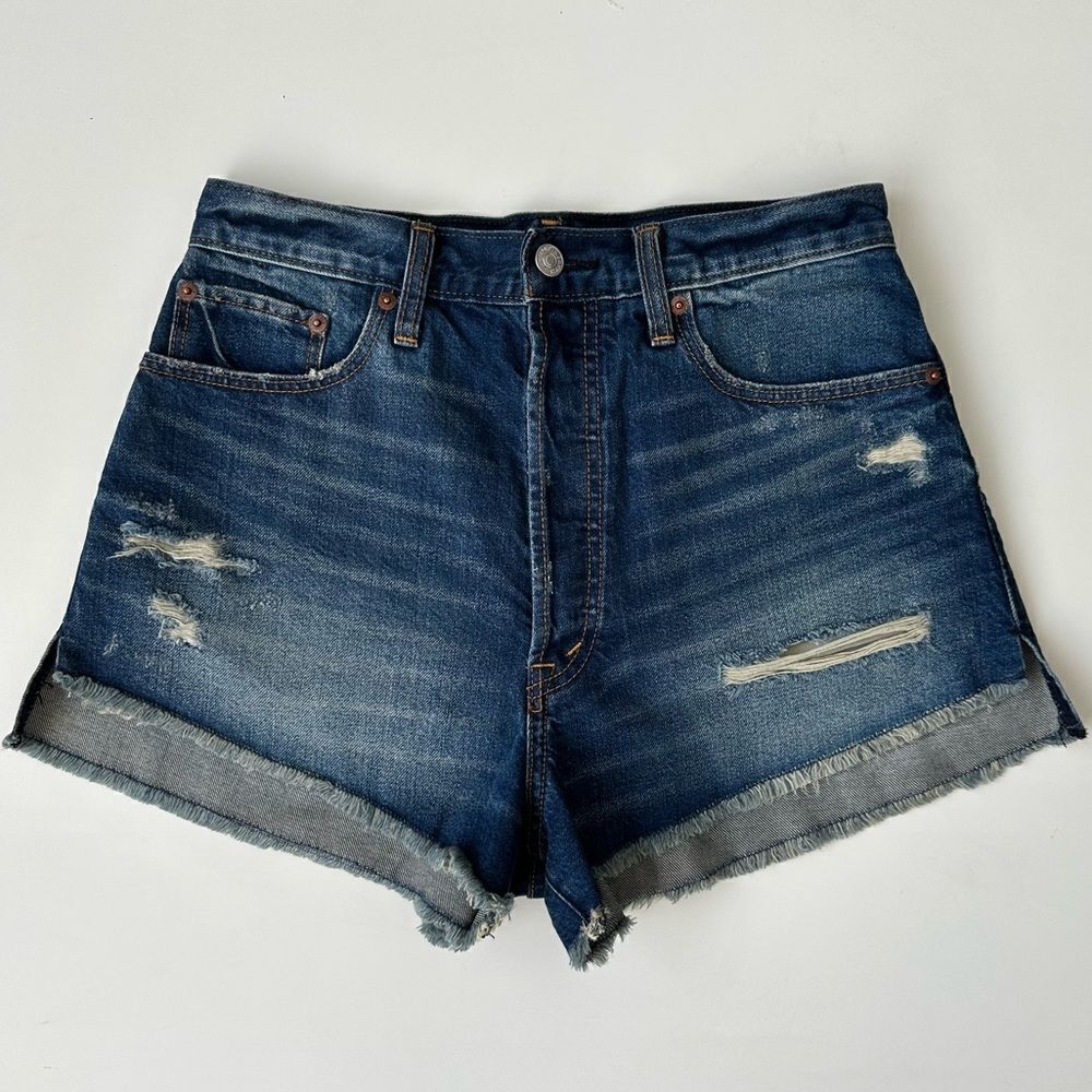 ABERCROMBIE & FITCH Button-Up Denim Shorts Size 26